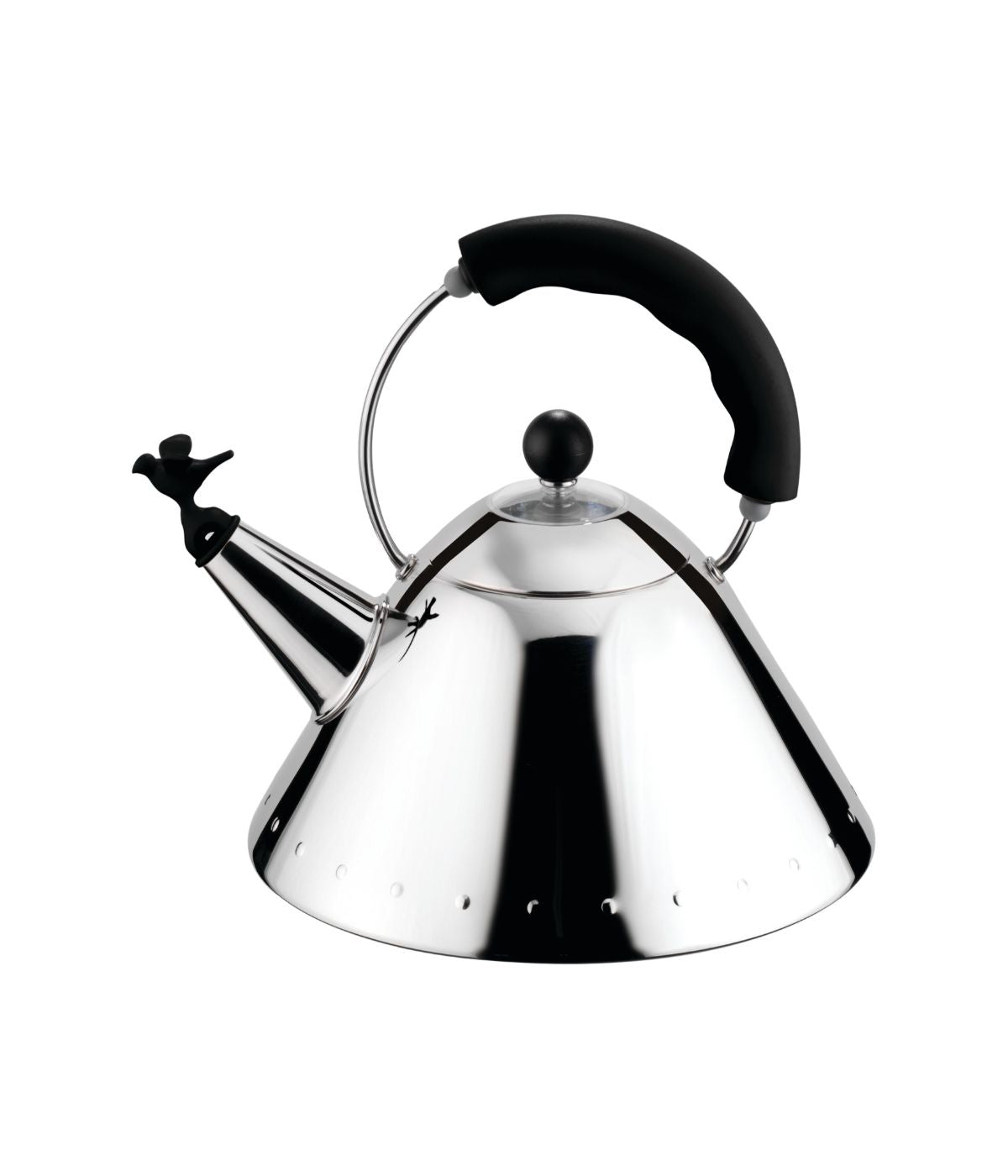  Alessi Michael Graves Whistling Bird Kettle - Black - Bonton