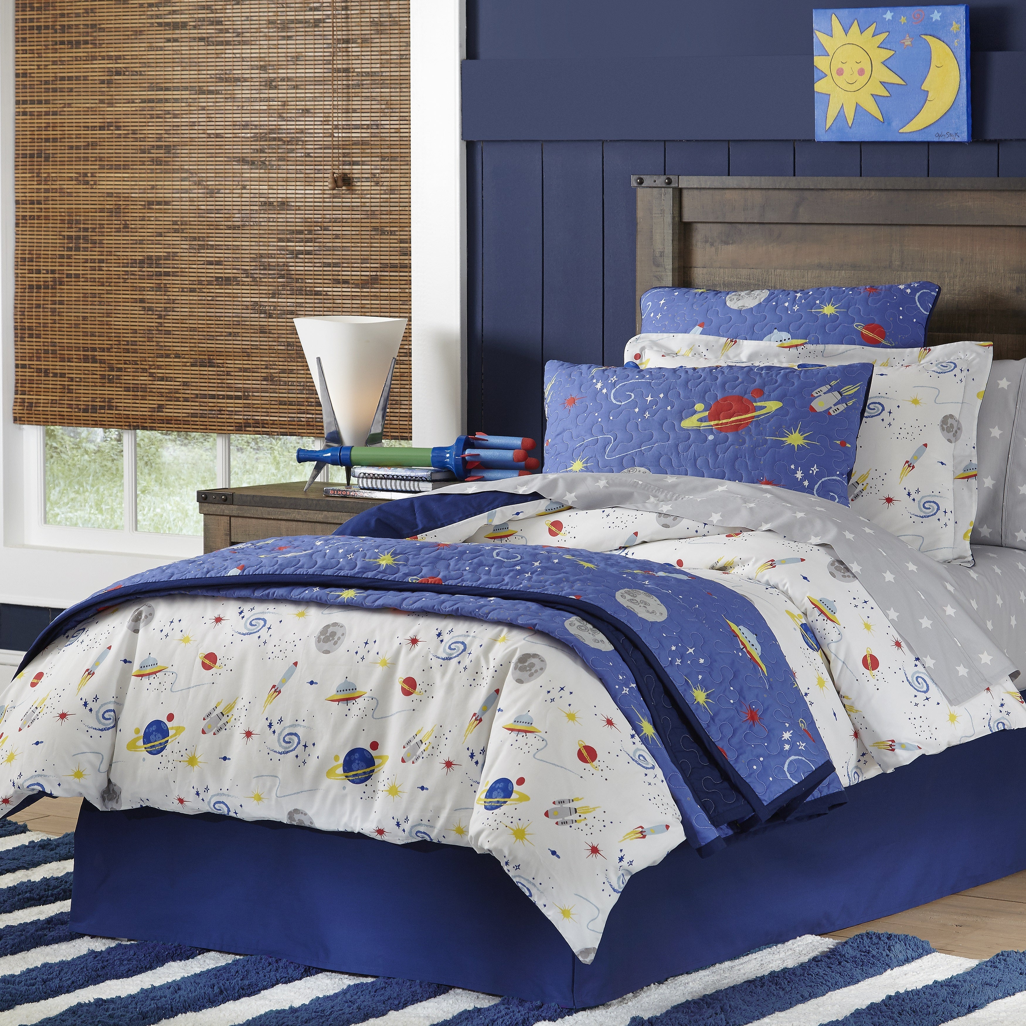  Lullaby Bedding Space Comforter Sets & Euro Shams - Space - Bonton