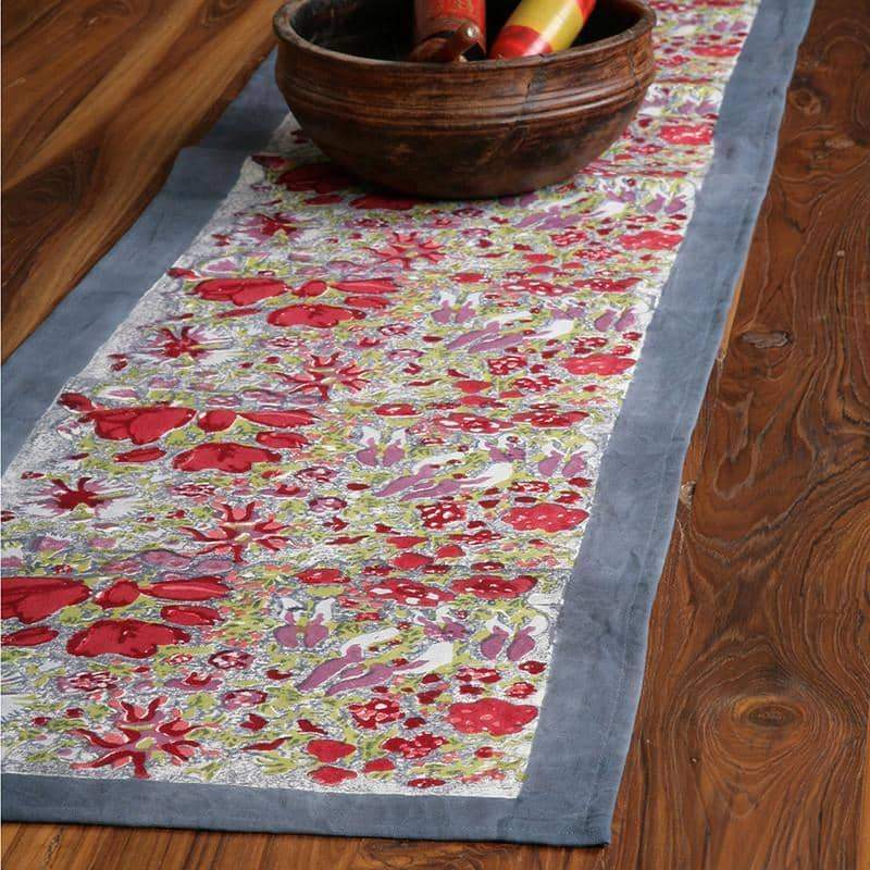  Couleur Nature Jardin Red/Grey Runner - Red/Grey - Bonton