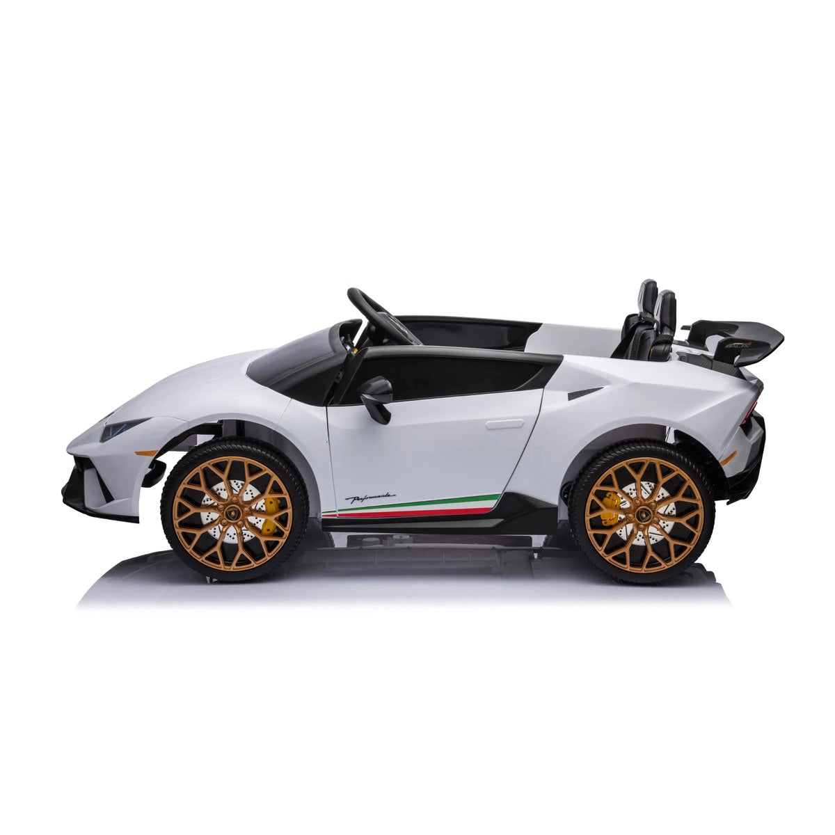  Freddo 24V Lamborghini Huracan 2 Seater Kids' Electric Ride-On - Black - Bonton
