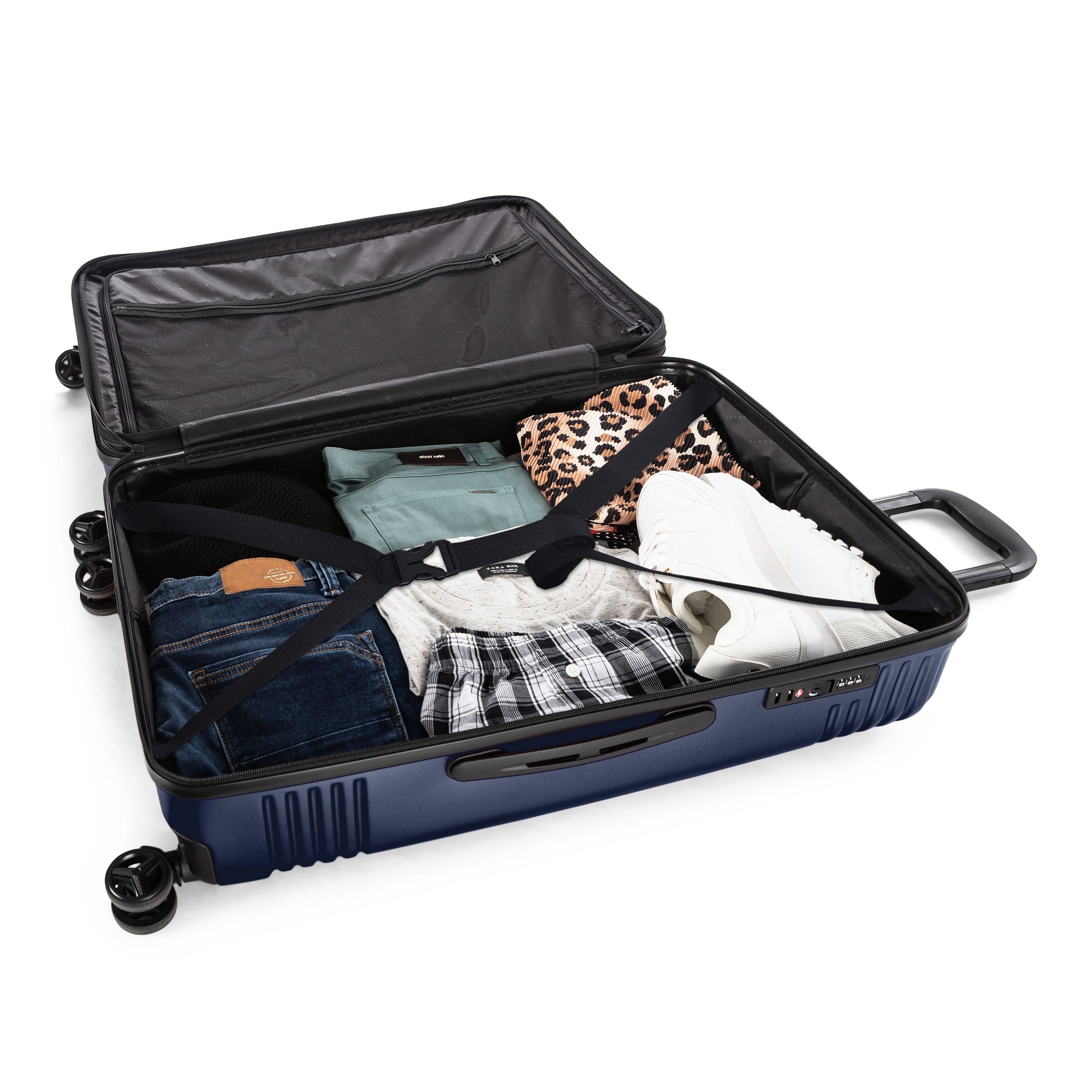  Bugatti Nashville Carry-on Luggage - Recycled Polyester - Navy - Bonton