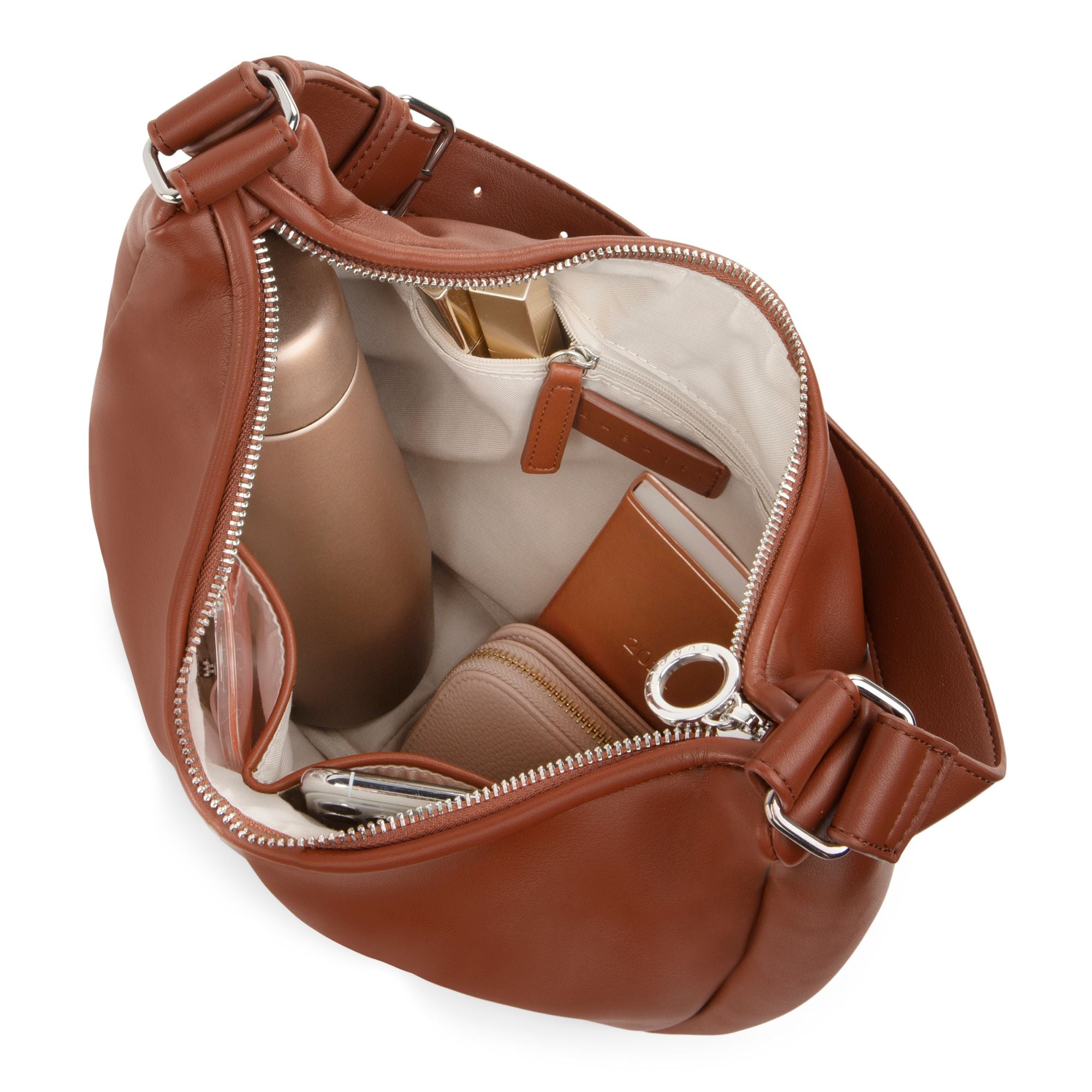  Bugatti Brera Hobo Bag - Tan - Bonton