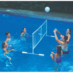 86" White Water Sports Swimming Pool Floating Volleyball Game With Net and Ball