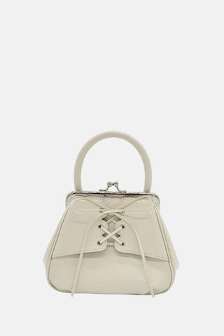 Oryany - Lace Up Mini Tote Bag Handbags - Ivory / One Size
