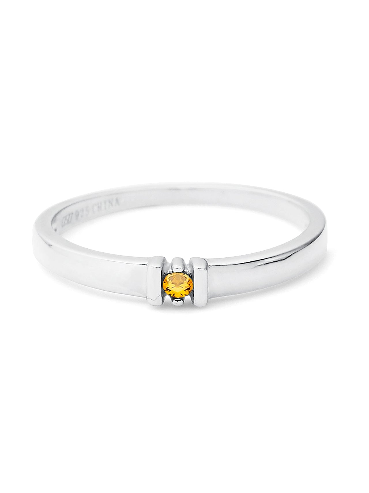  Relativity Birthstone Eternity
Silver Ring - Yellow-Nov - Bonton