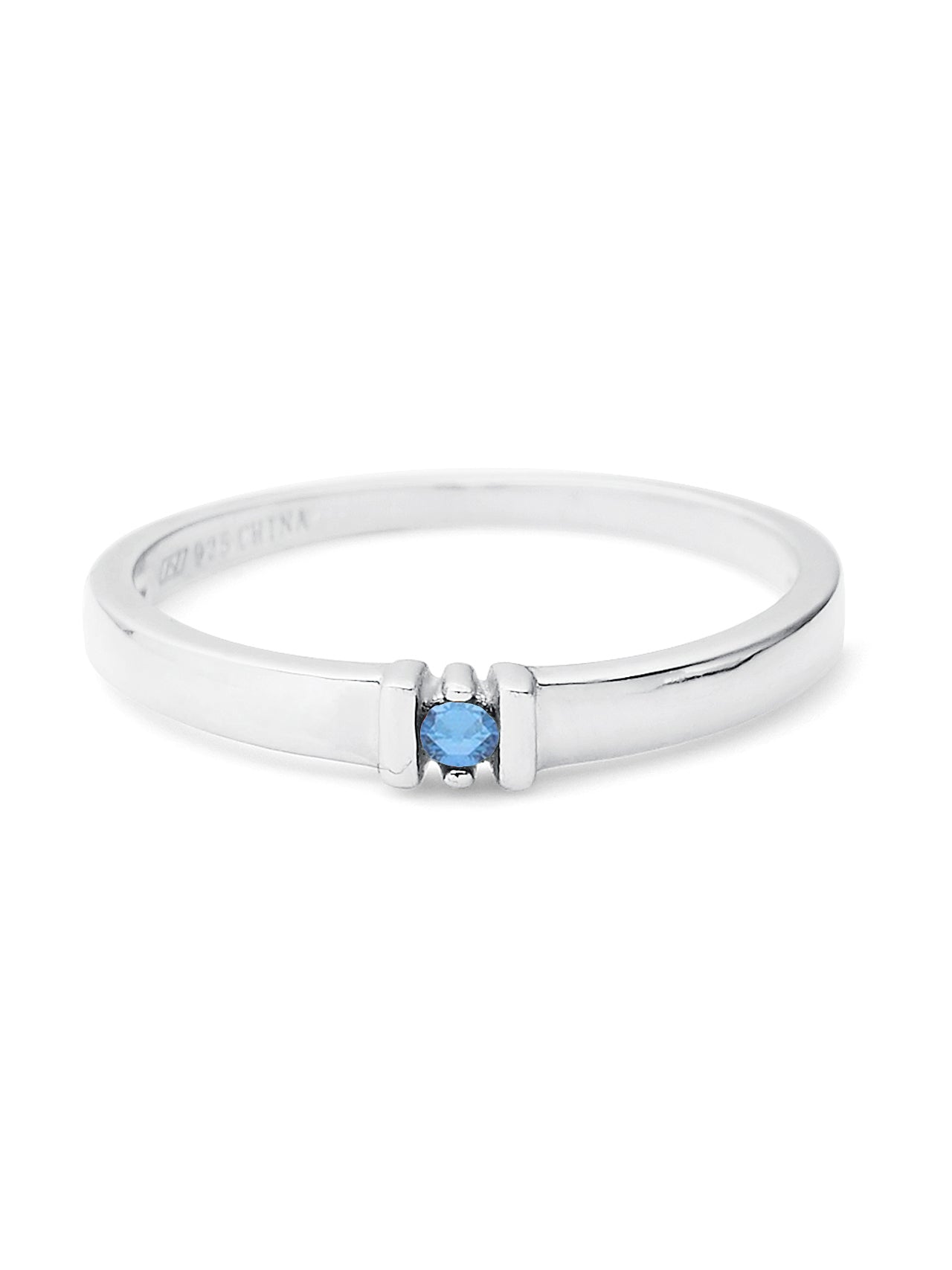  Relativity Birthstone Eternity
Silver Ring - Blue-Dec - Bonton