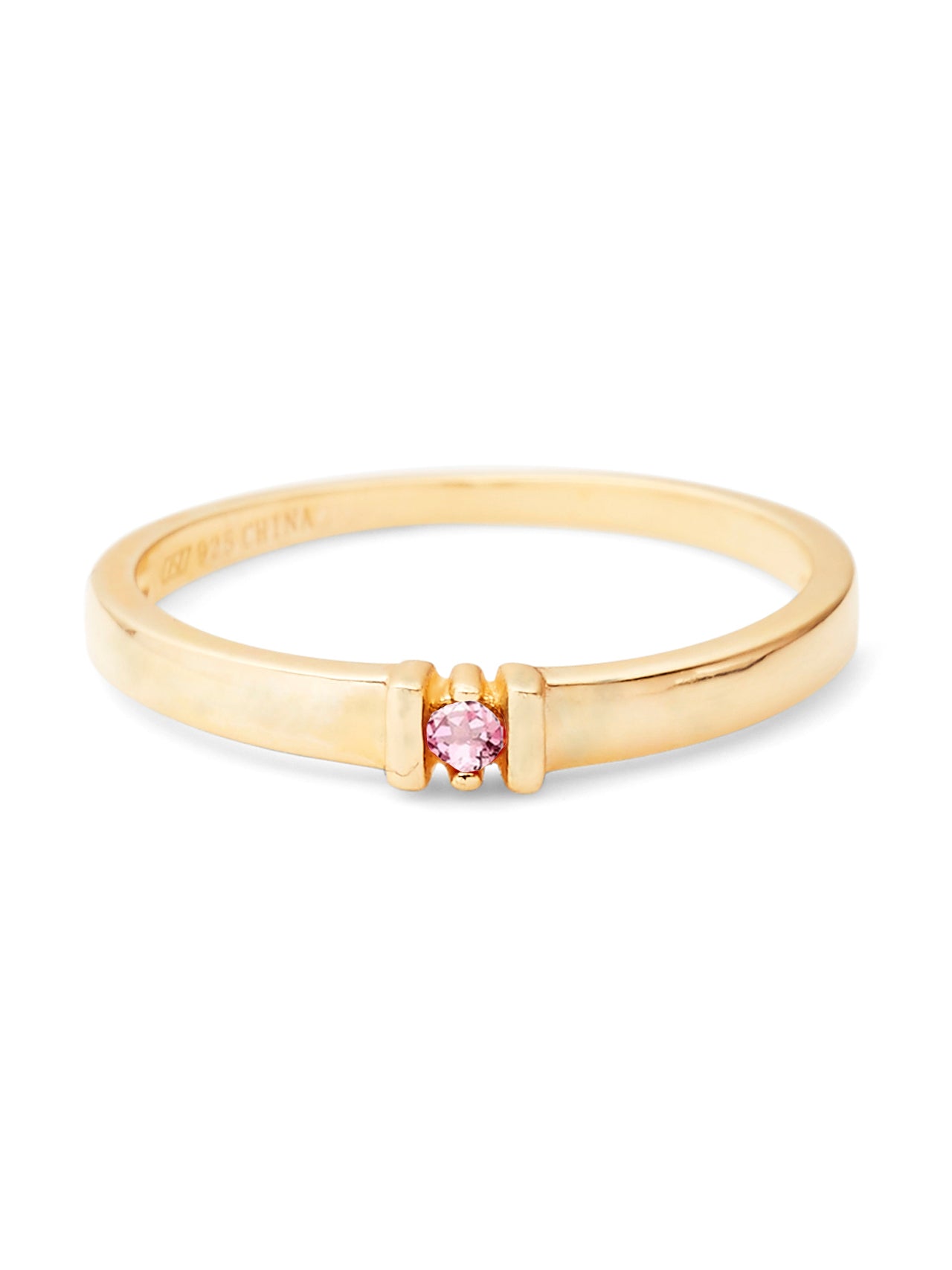  Relativity Gold Birthstone Eternity
Ring - Opal-Oct - Bonton