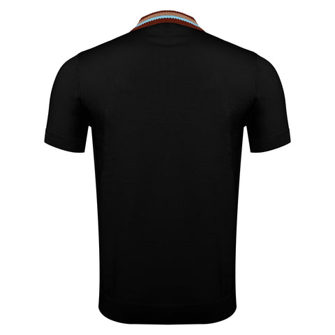 Regent Luxe Knit Polo BLACK
