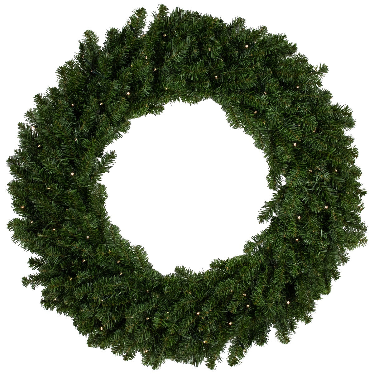  Northlight Pre-Lit B/O Canadian Pine Christmas Double Wreath - 36