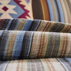 Durango Stripes Reversible Quilt Set