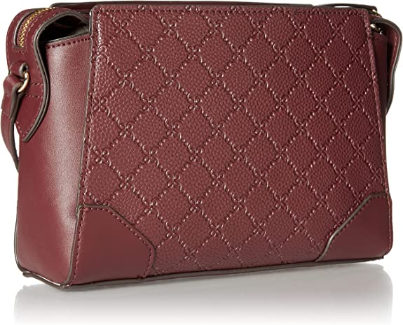  Nine West Brooklyn Crossbody Bag - Merlot Logo - Bonton