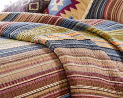 Katy Stripes Reversible Quilt Set