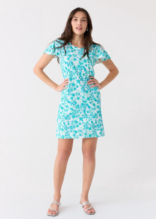 Rosemary Beach Ruffle Short Sleeve Dress