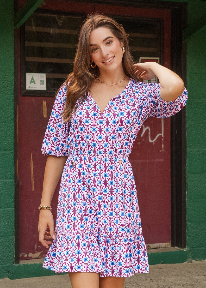  Cabana Life Concord Flowy Cinch Waist Dress - XS - Bonton