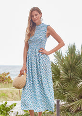 Rosemary Beach Smocked Maxi Dress