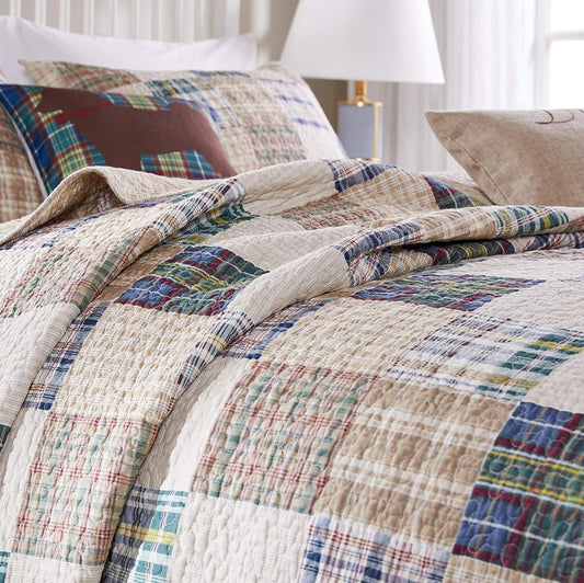 Oxford Reversible Quilt Set