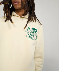 Secure the Bag Heavy Weight Embroidered Hoodie - Bone