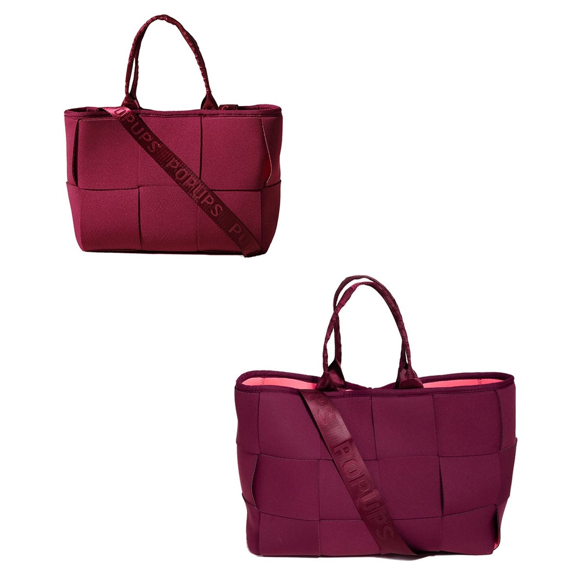  Pop Ups Brand Icon Tote + Mini Icon Tote - Berry - Default Title - Bonton