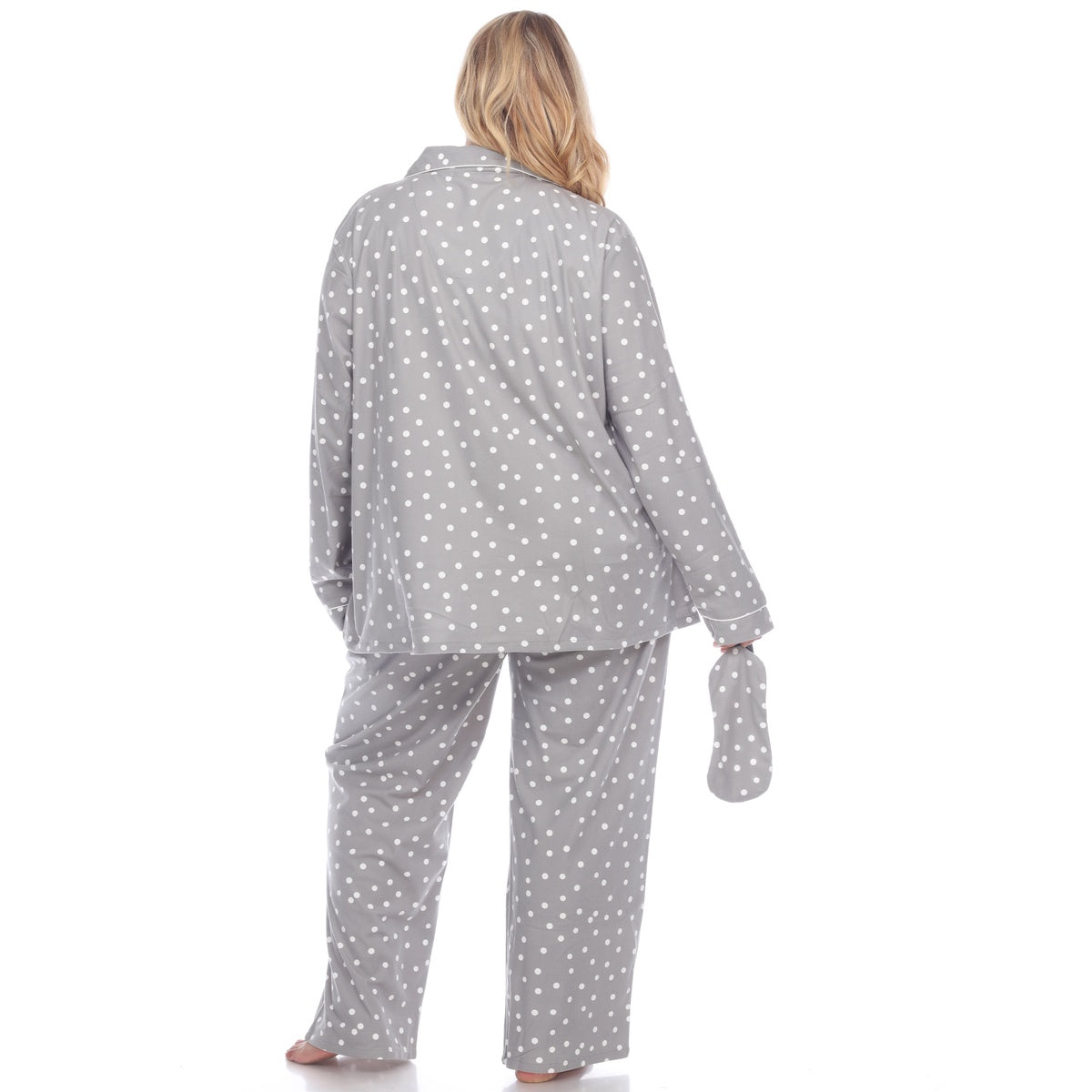  White Mark Plus Size Three-Piece Pajama Set - 1X - Bonton