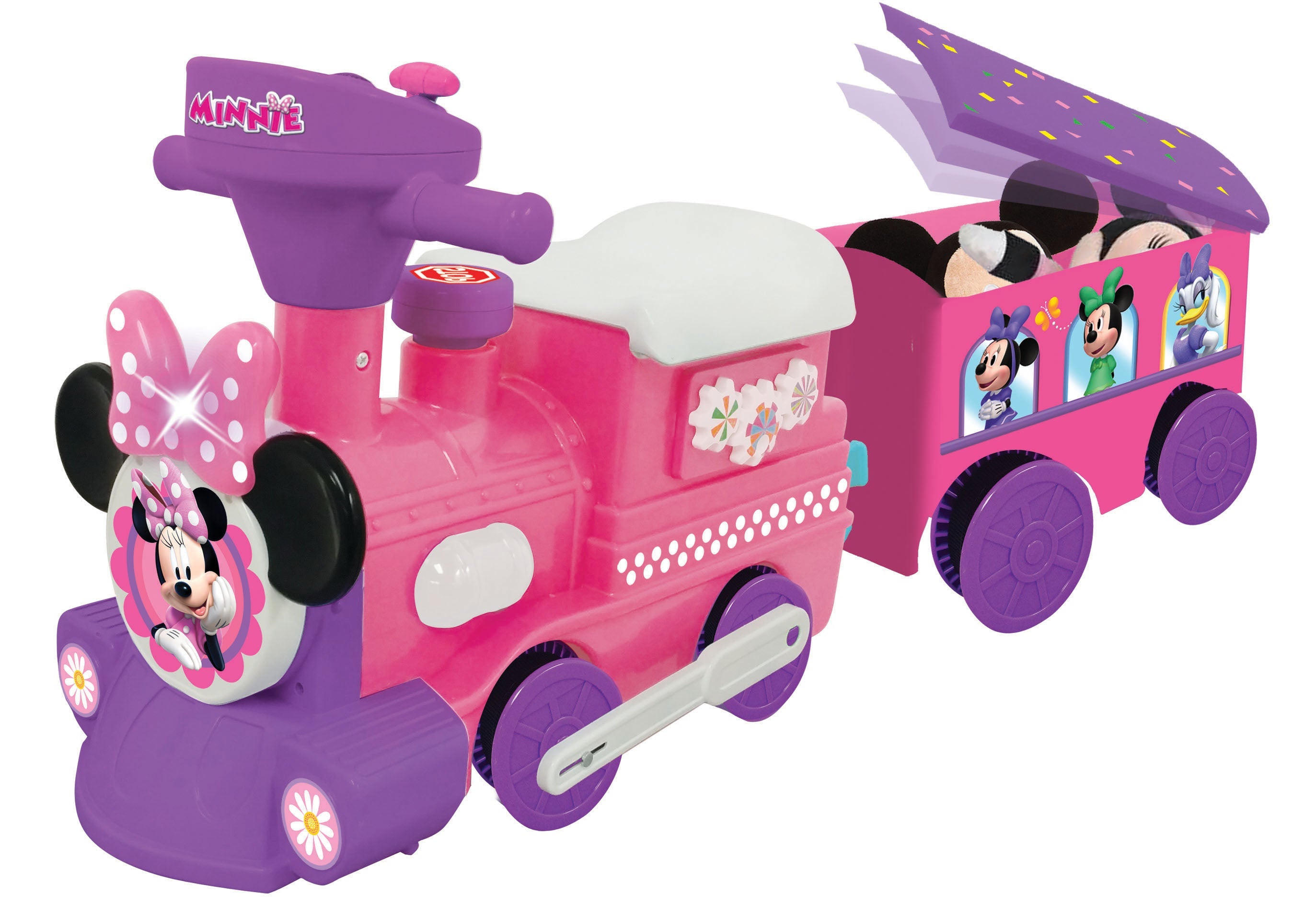  Kiddieland Kiddieland Disney Minnie Mouse Ride-On Motorized Train With Track - Multi - Bonton