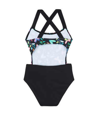 Butterfly Dream Cut Out Cross Strap One Piece