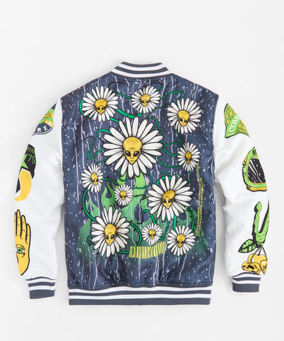 Space Defense Varsity Jacket - Grey