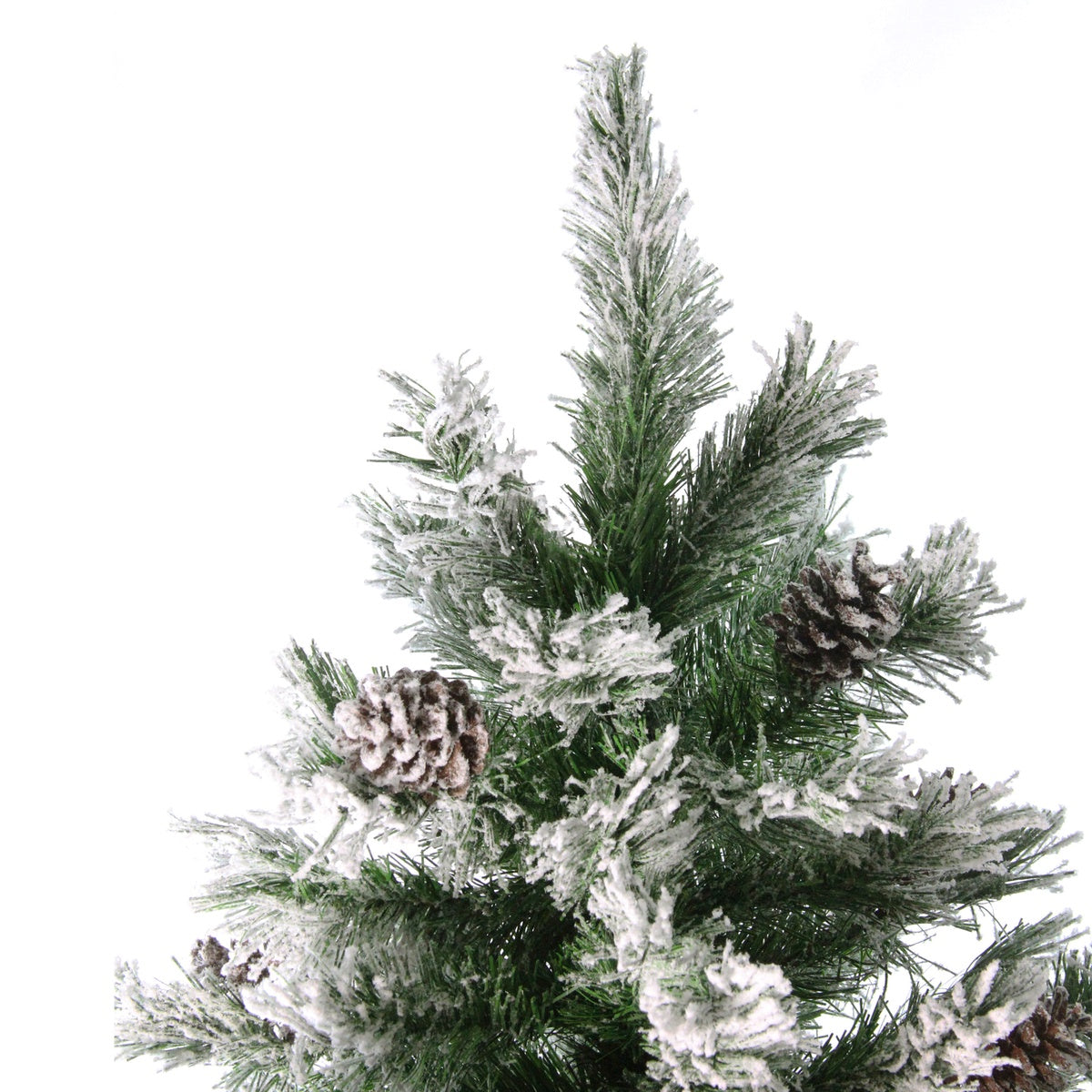  Northlight Medium Flocked Angel Pine Artificial Christmas Tree - 7' - Unlit - Default Title - Bonton