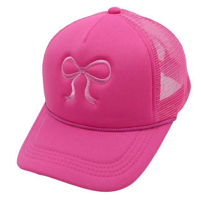  Lemonbella Bow-Tastic Trucker Hat Barbie Pink - Default Title - Bonton