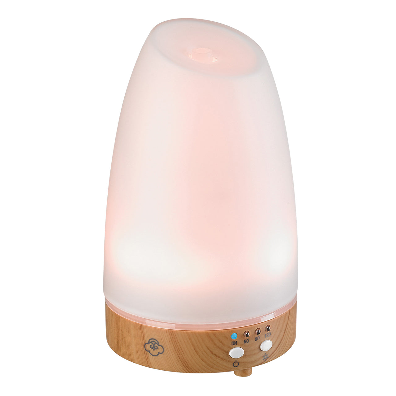  Serene House Astro White Glass Ultrasonic Diffuser Light Wood Base - White - Bonton