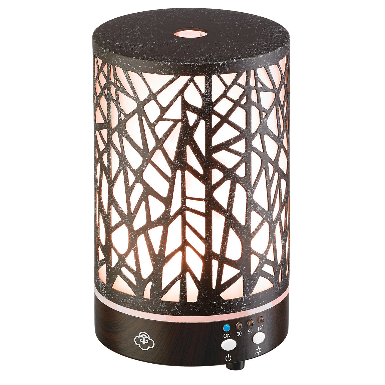  Serene House Forest Brown Metal Ultrasonic Diffuser - Brown - Bonton