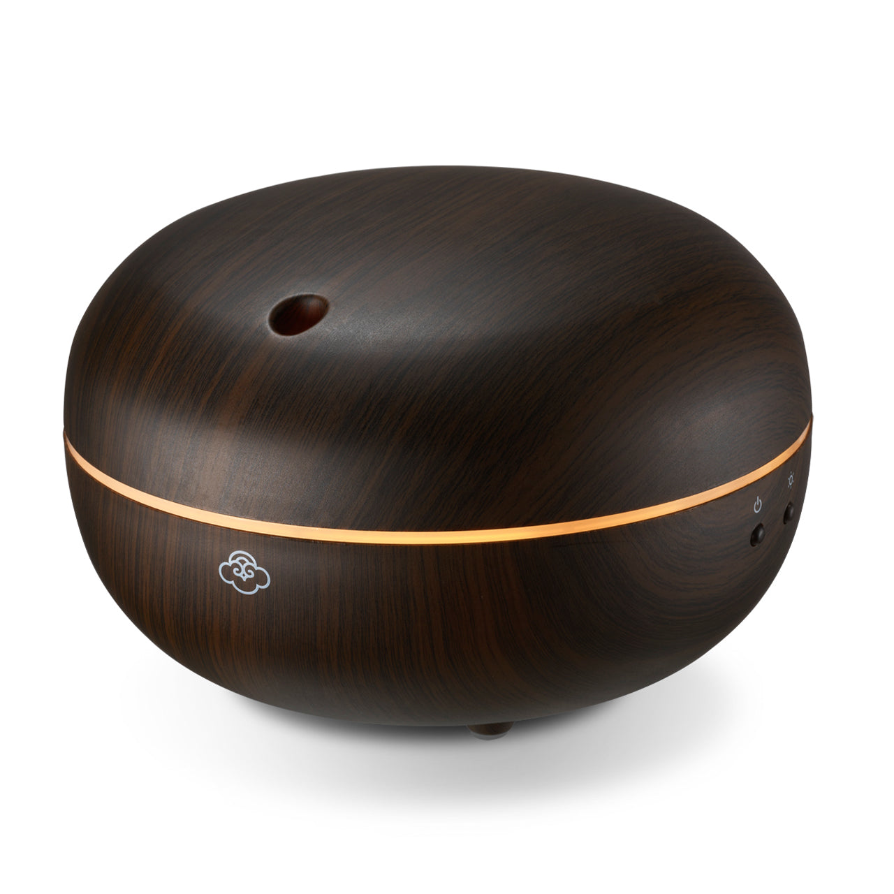  Serene House Macaron Dark Wood Ultrasonic Diffuser - Brown - Bonton