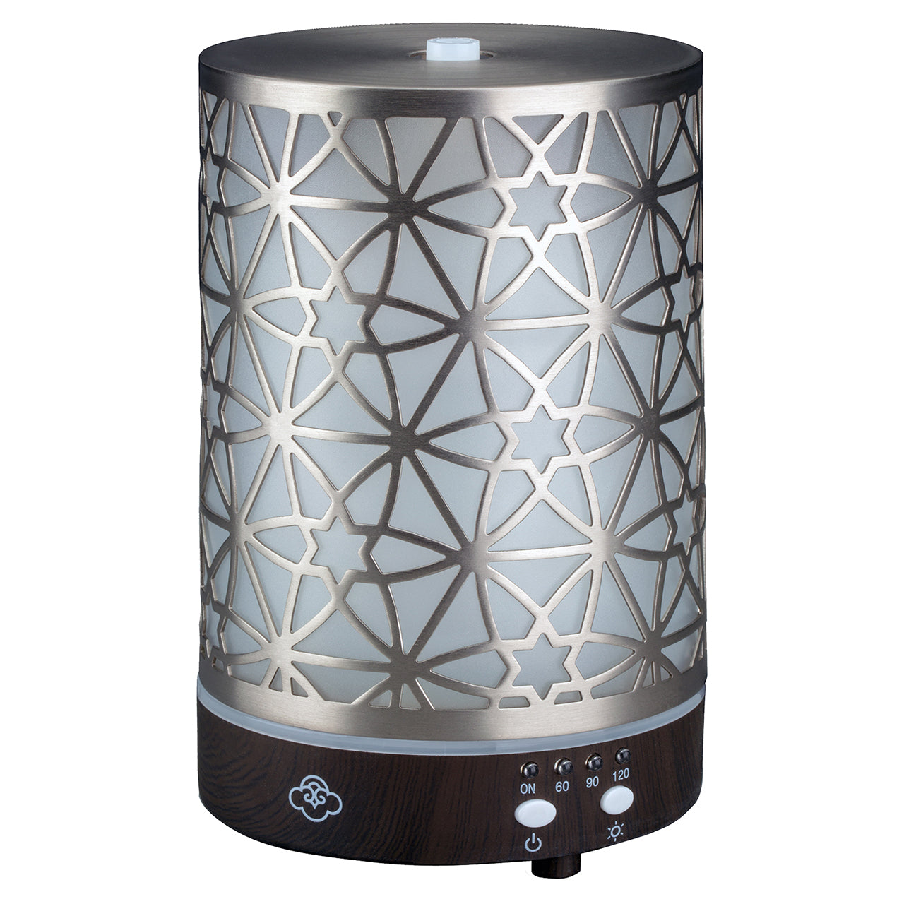  Serene House Nexus Silver Metal Ultrasonic 5V Diffuser - Silver - Bonton