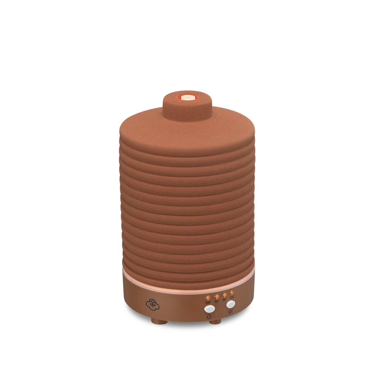  Serene House Terracotta Brown Ceramic Ultrasonic Diffuser - Brown - Bonton