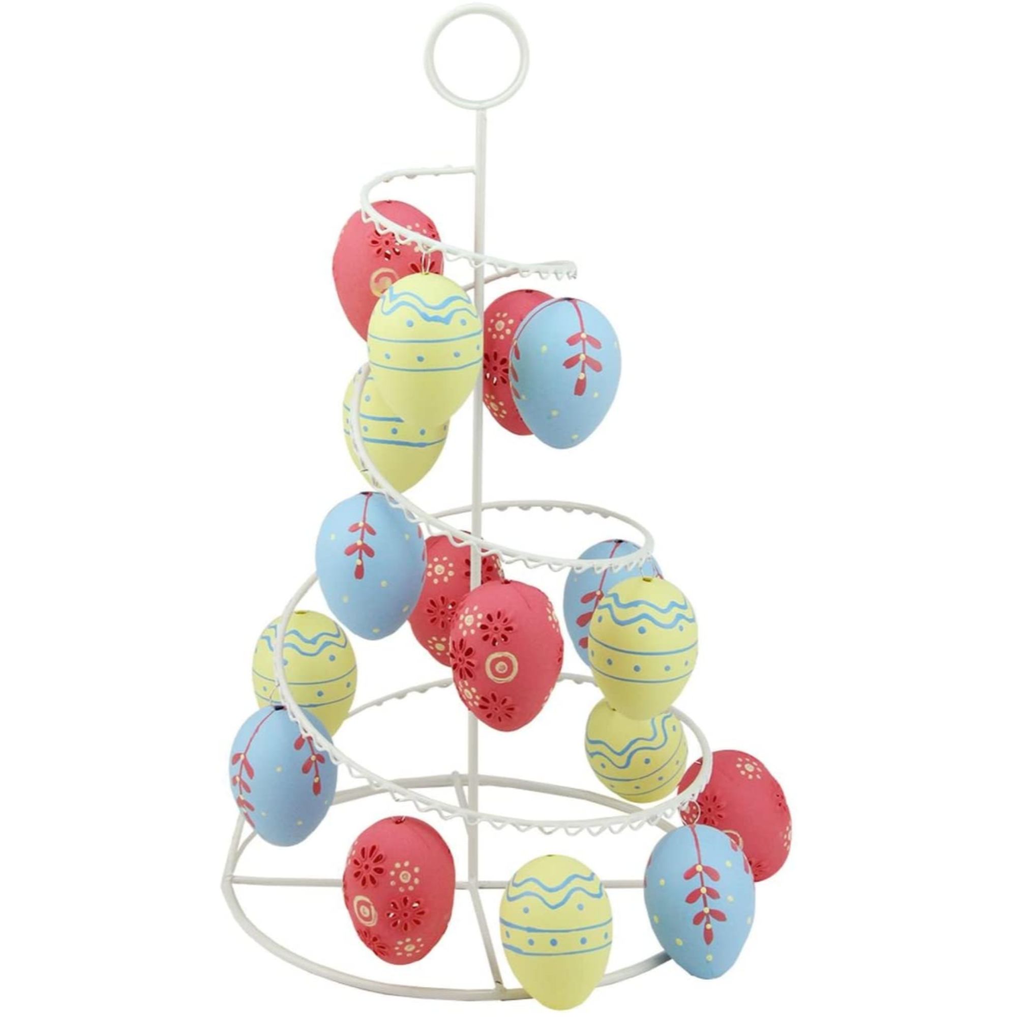  Floral Cut Out Easter Egg Tree Tabletop DÃ©cor, 14.25