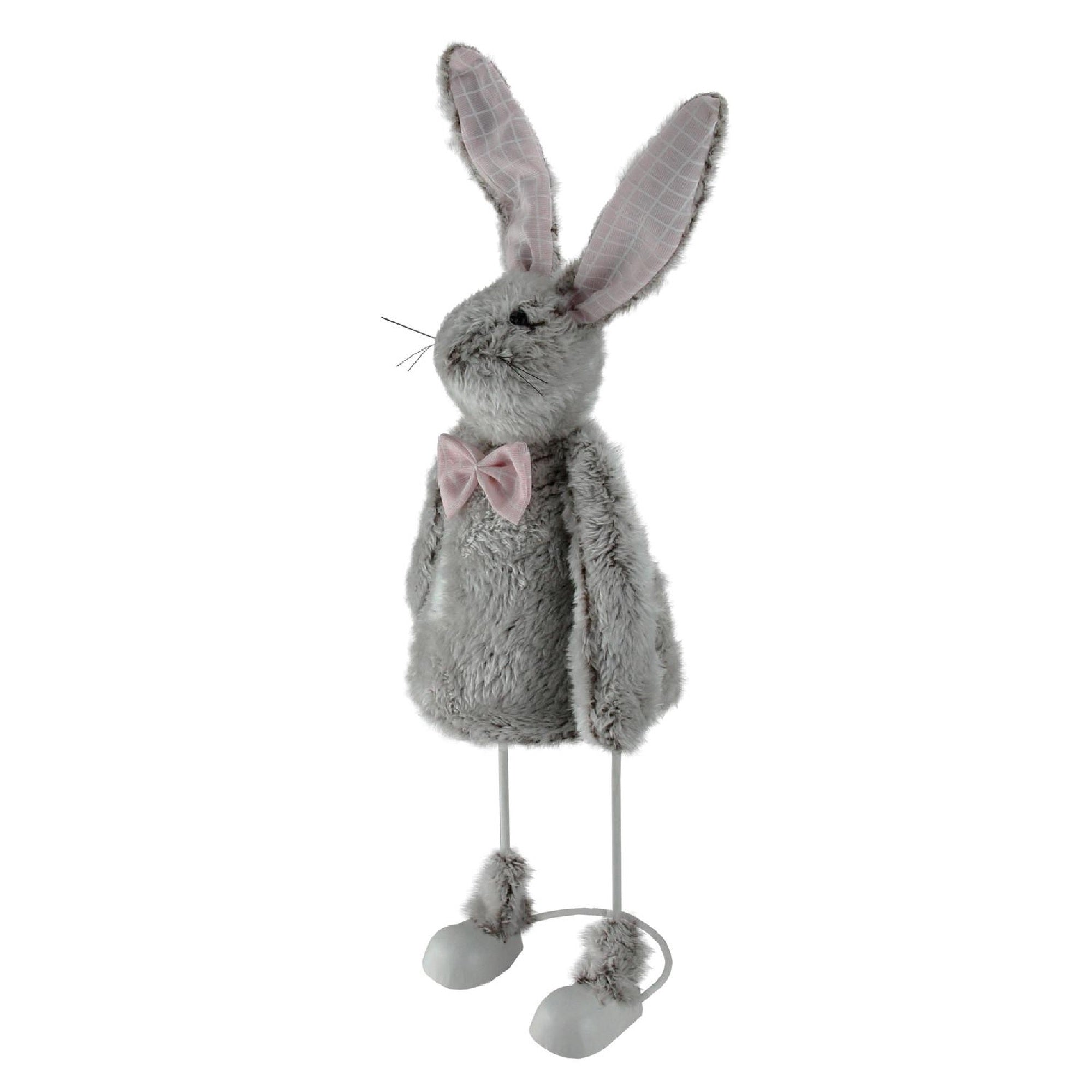  NorthLight Gray & Pink Rabbit Tabletop Easter Figure, 17