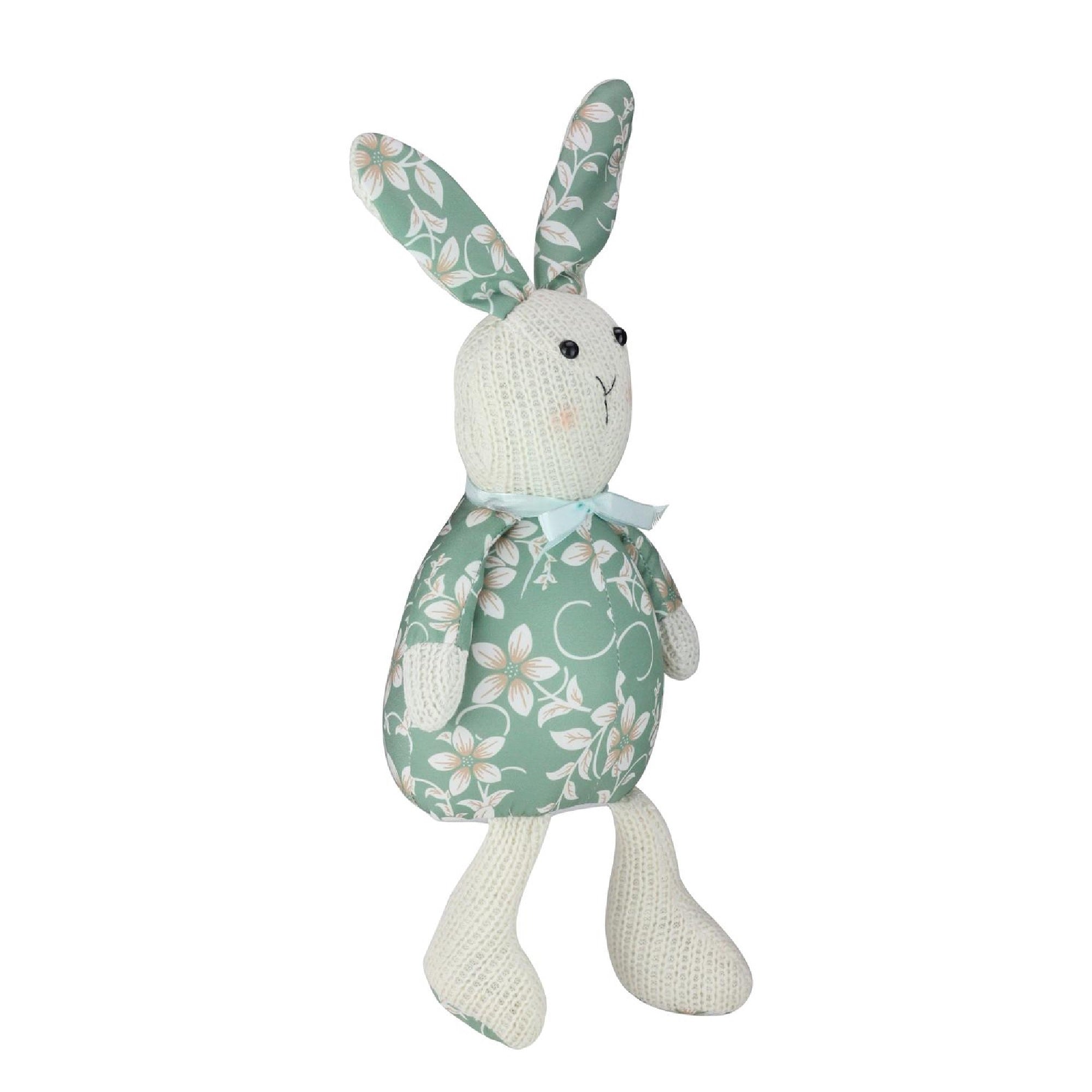  Floral Green & White Easter Bunny Figure, 17