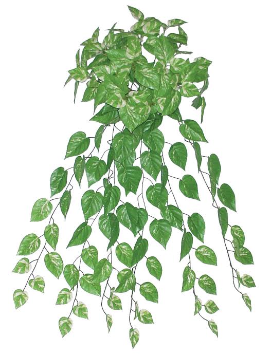  NorthLight Faux Pothos Plant Bush, 34.75