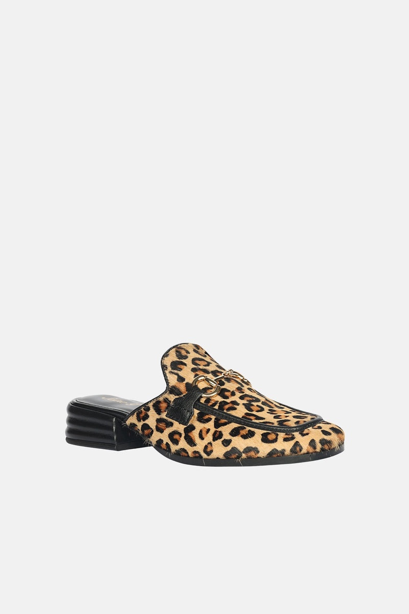  Saint G Savannah Calf - Heeled Mule - Leo - Bonton