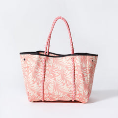 Palm Pink Set - Everyday Tote And Pouch