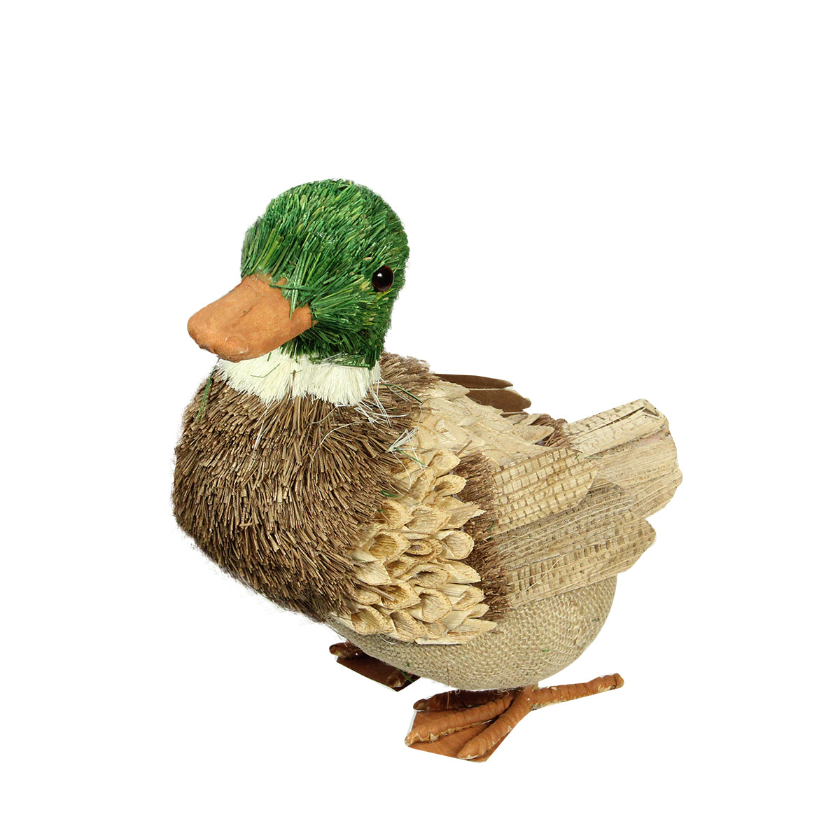  Northlight Standing Woodland Burlap Duck Spring Figure - 11.5