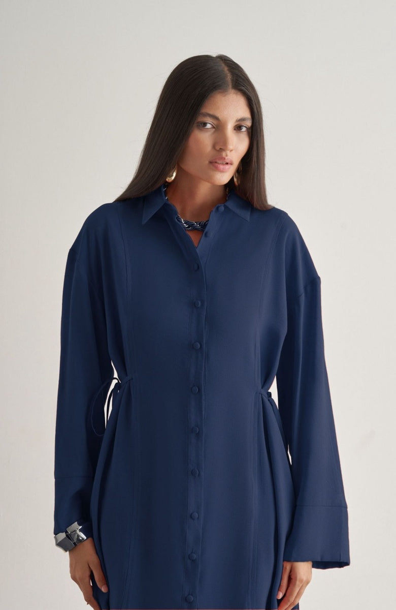  Mizalle Mizalle Tunic - Indigo - Bonton