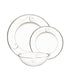  Noritake Platinum Wave 3 Piece Place Setting - White - Bonton