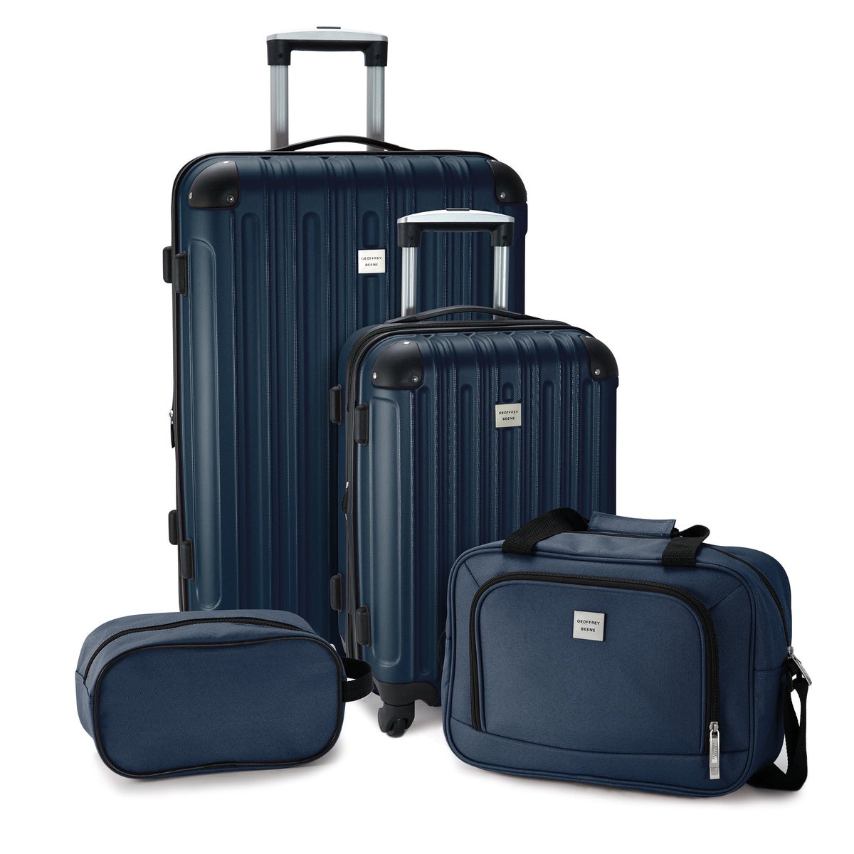  Geoffrey Beene Geoffrey Beene Colorado 4 Pc Luggage Set, Navy - Default Title - Bonton