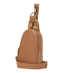 Liberty Woven Crossbody Bags Tan