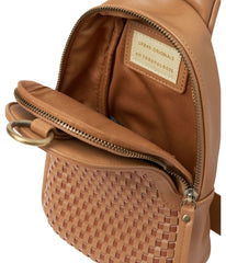 Liberty Woven Crossbody Bags Tan