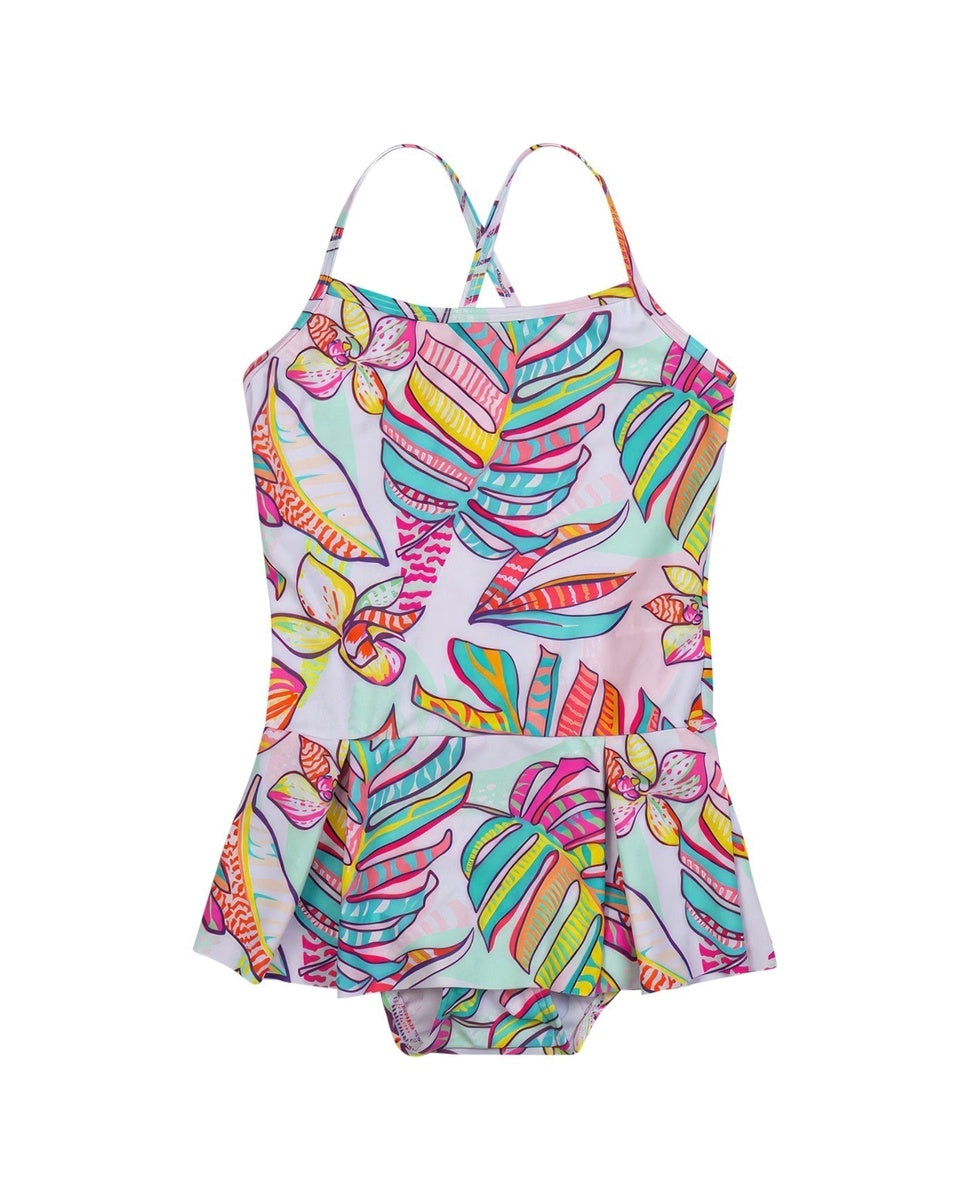  Gottex Kids Palm Island Round Neck Swimdress - GOTTEX KIDS PALM ISLAND - Bonton