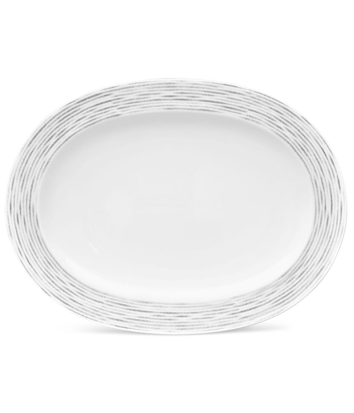  Noritake Hammock Oval Platter - Grey - Bonton