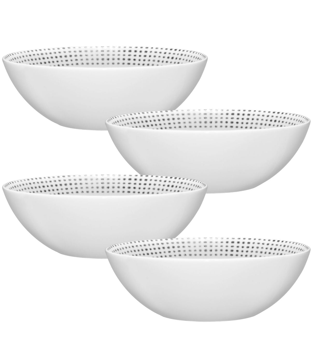  Noritake Hammock Set of 4 Cereal Bowls - Grey - Bonton