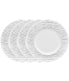  Noritake Hammock Set of 4 Rim Salad Plates - Stripes - Grey - Bonton