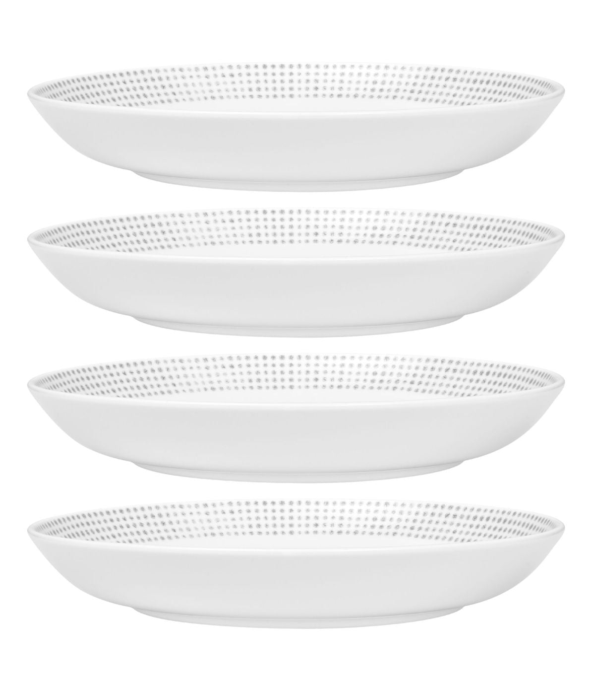  Noritake Hammock Set of 4 Dinner Bowls - Grey - Bonton